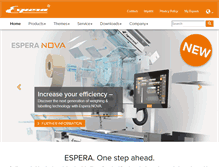 Tablet Screenshot of espera.com